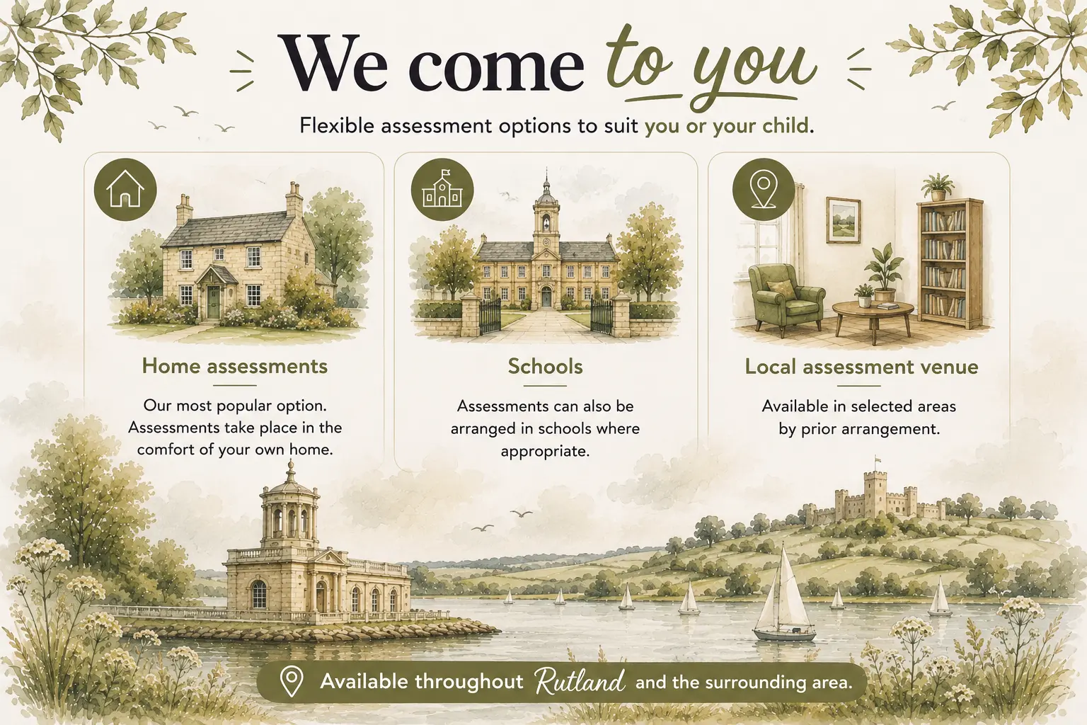 Defining Dyslexia assessment location options in Rutland